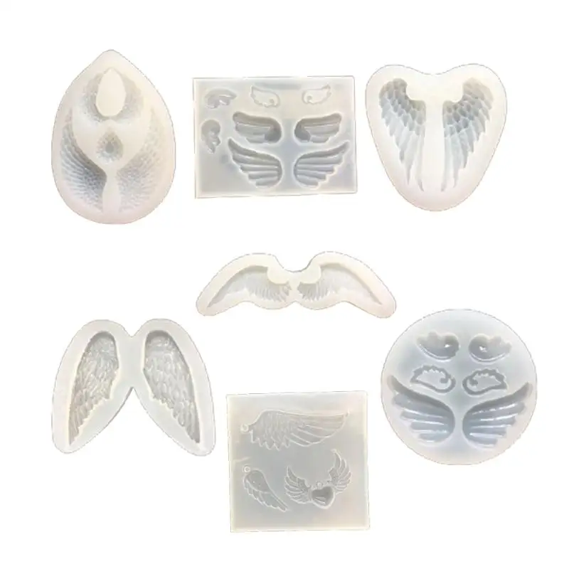 

Resin Molds Angel Wing Lace Silicone Mold DIY Chocolate Mousse Dessert Decor