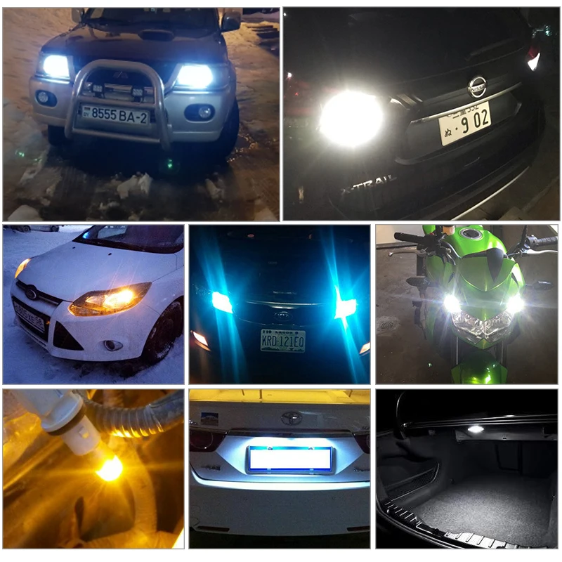 

T10 W5W Car Interior dome light 7020 10SMD12V auto Clearance License Plate Instrunment reading Lamps W5W