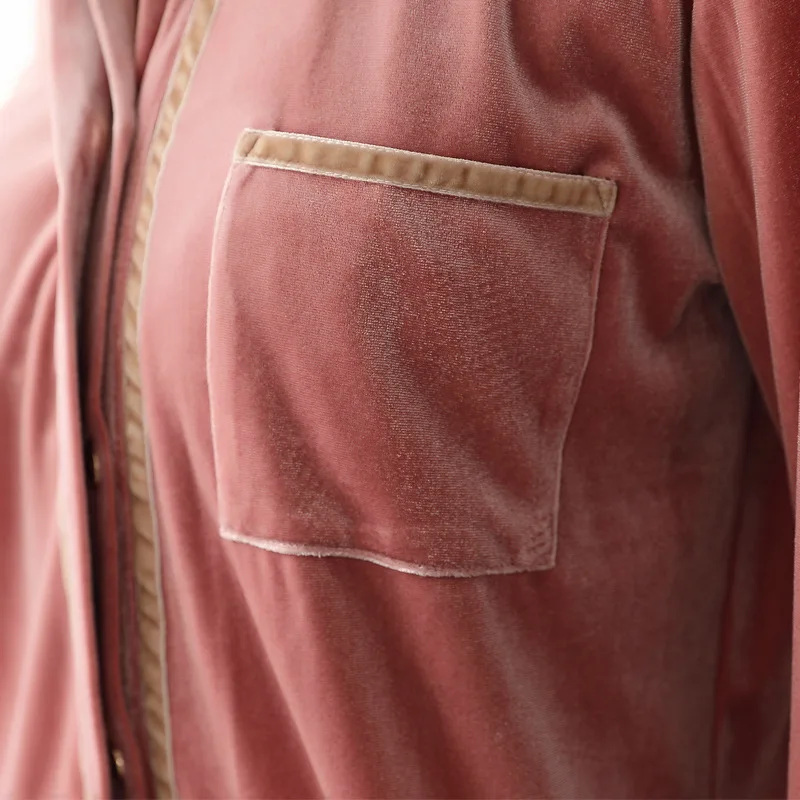 Женский пижамный комплект зимняя Фланелевая пижама из двух предметов|velvet