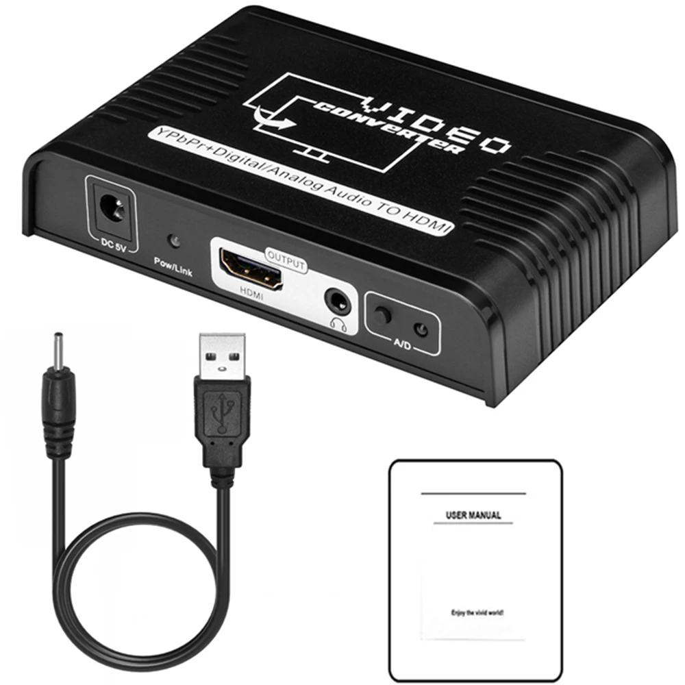 Кабель преобразователь Ypbpr из компонентов в hdmi совместимый с видео компоненты RGB