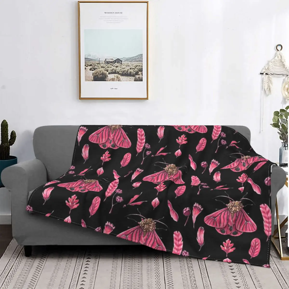 

Ночная моль с красными крыльями одеяло покрывало для кровати плед диван Толстовка одеяло для ребенка