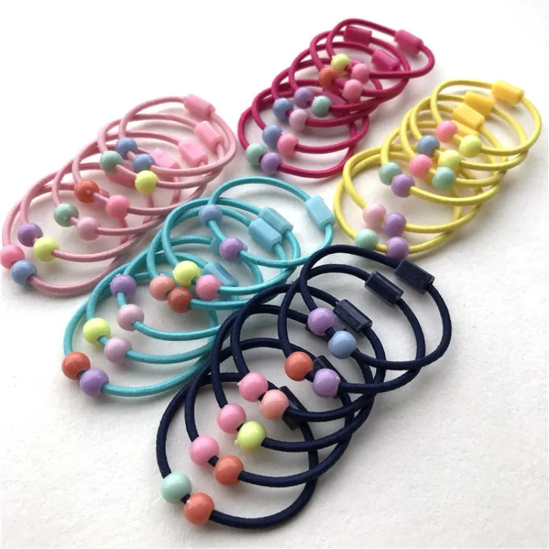 Новинка Корейская версия резиновой ленты ручная работа бисер желтый розовый