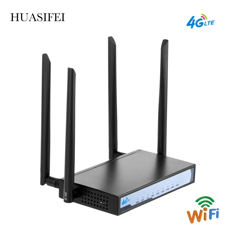 HUASIFEI роутер с Sim-картой 4g разблокированный 3G/4g беспроводной Wi-Fi роутер 300 Мбит/с Поддержка 32 пользователей Wi-Fi с Sim-картой модемом