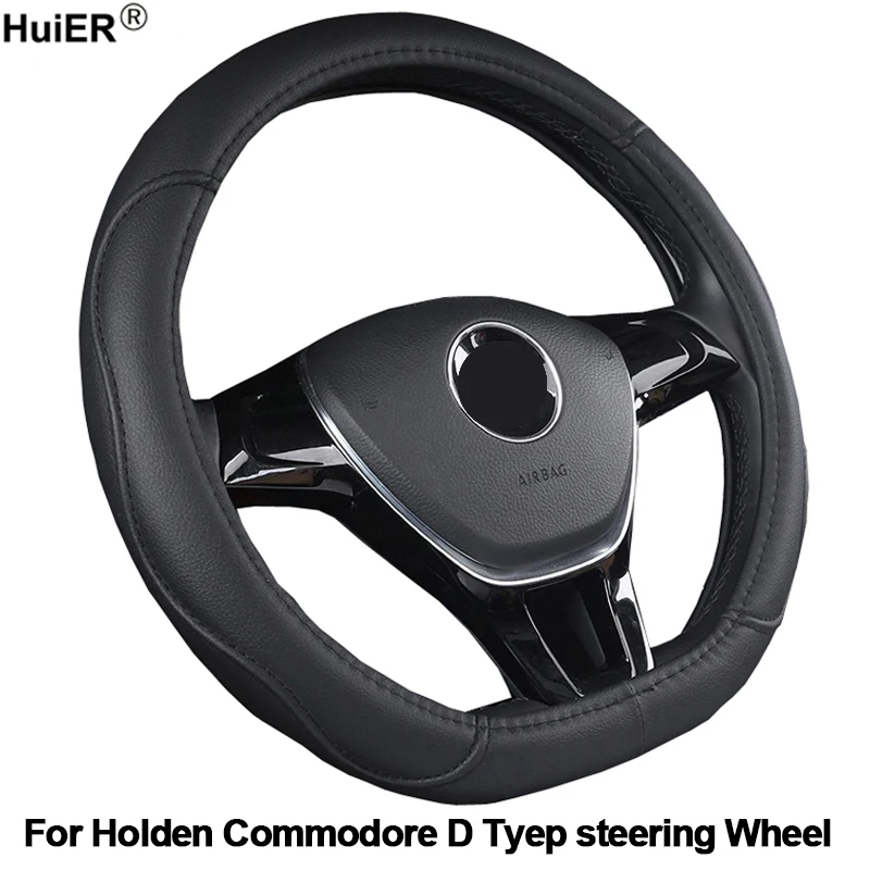 

Auto Car Steering Wheel Cover funda volante D Shape PU Leather For Holden Commodore D Type Braid on Steering-Wheel Car Styling