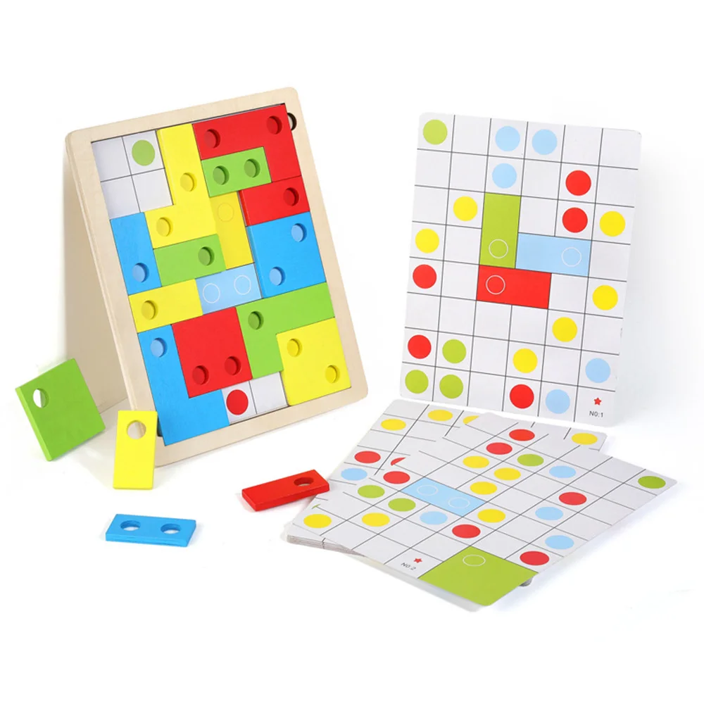 Creative DIY Logical Thinking Puzzle Interesting Wooden Game Math Toy Early Education to Develop Children Intelligence Toys | Игрушки и