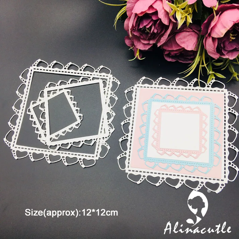 Metal Cutting die Die Cut Baby Feet Edge Nesting Plate Scrapbook Paper Craft Handmade Card Album Punch Art Cutter Alinacutle | Дом и сад