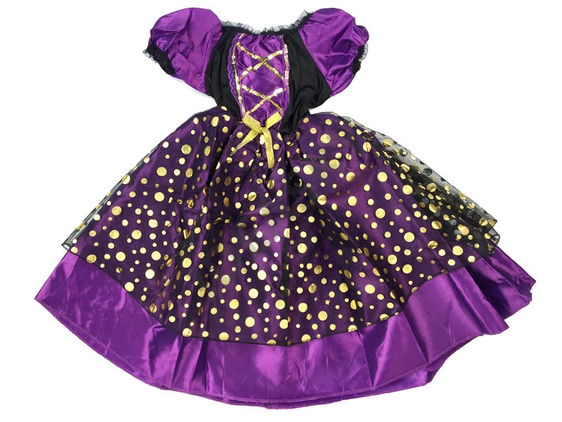 Костюм для Хэллоуина детей костюм ведьмы маскарадный головной убор девочек