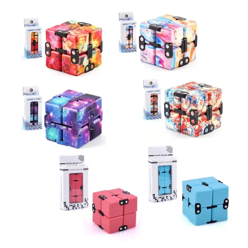 

Fidget Toys Colorful Decompression Cube Suitable For Stress Relief, Leisure And Entertainment Toys