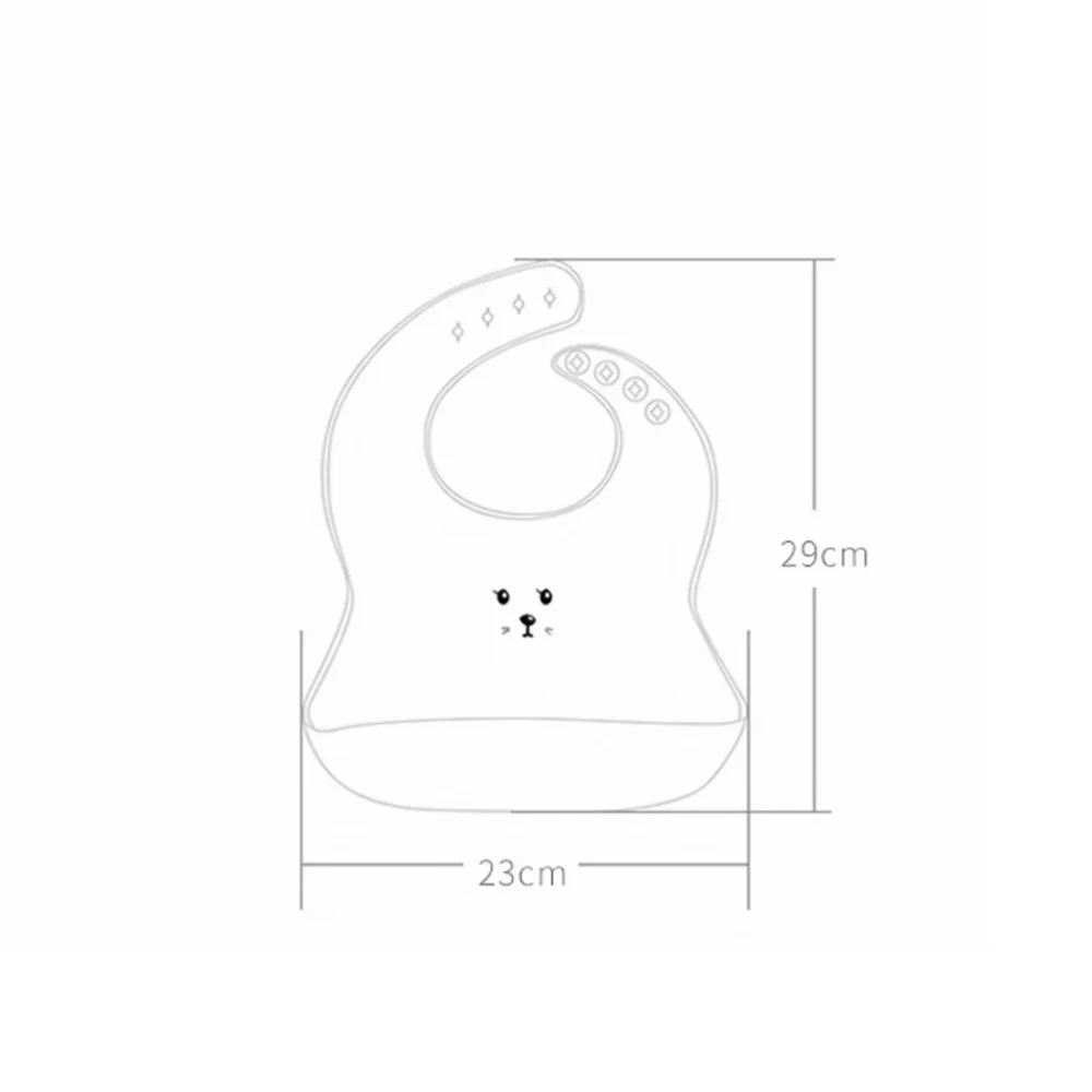 

1Pc Silicone Baby Drool Bib Practical Baby Saliva Towel Baby Feeding Bib Green