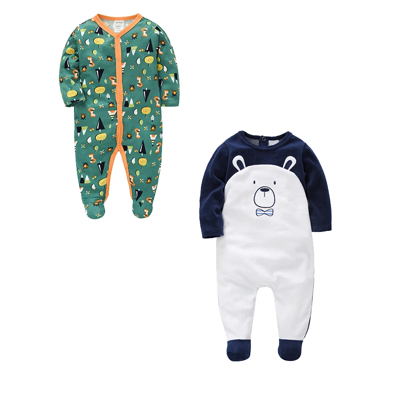 

Honeyzone 2pcs/Set Baby Boy Clothes Roupa De Bebe Pajamas Cartoon Infant Romper Cute Jumpsuit Unisex Full Sleeve Overalls Cotton