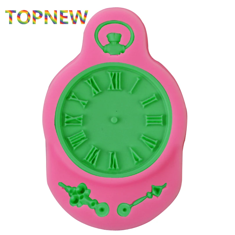 Часы в стиле стимпанк карманные часы силиконовая форма помадка торт украшение