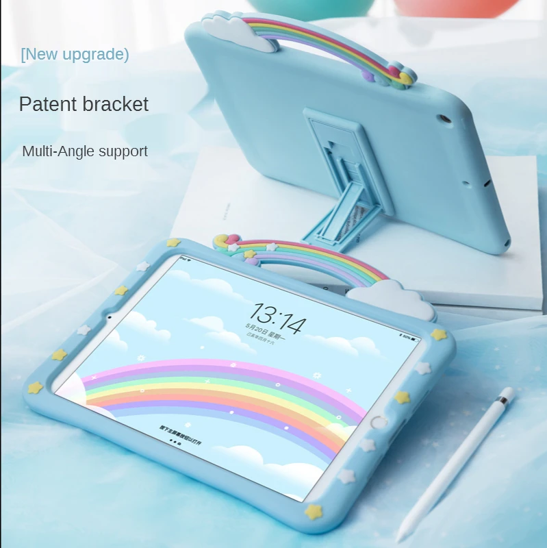 

Чехол для Ipad Pro 11, новинка 2020, милая подставка радужной расцветки для девочек Mini Air1/2/3/4 9,7 10,2 10,5 дюйма, дорожный деловой чехол для планшета