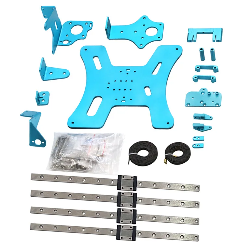 

For Ender 3 Pro Creality Linear Rail 3D Printer Upgrade Kit Including X Y Belts Screws 4pcs Carriages 300mm Rails