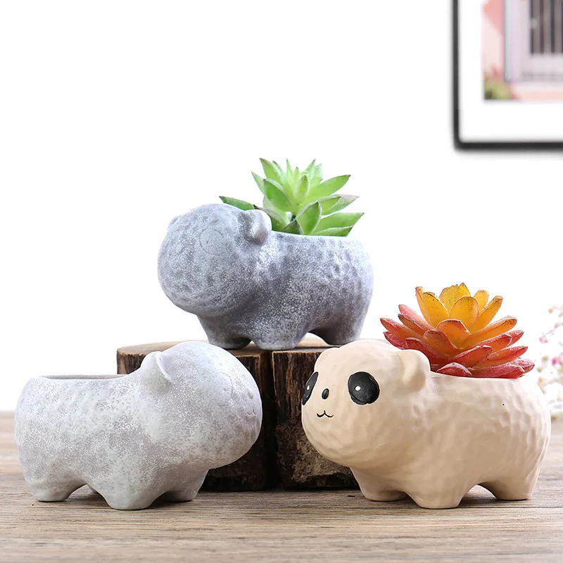 

Простой домашний декор, гостиной, спальни, свадебный подарок, офисный винный шкаф, мультяшный цветочный горшок для мяса