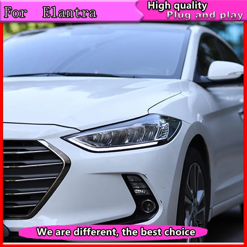 

Car Styling For 2012-2016 Hyundai Elantra Headlight all LED Headlight DRL all led with dynamic turn signal