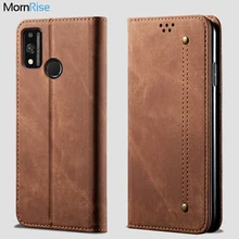 Denim Leather Wallet Cases For Huawei Honor 9X lite Case Magnetic Book Closure Flip Cover For Honor 9X light Card Holder Fundas