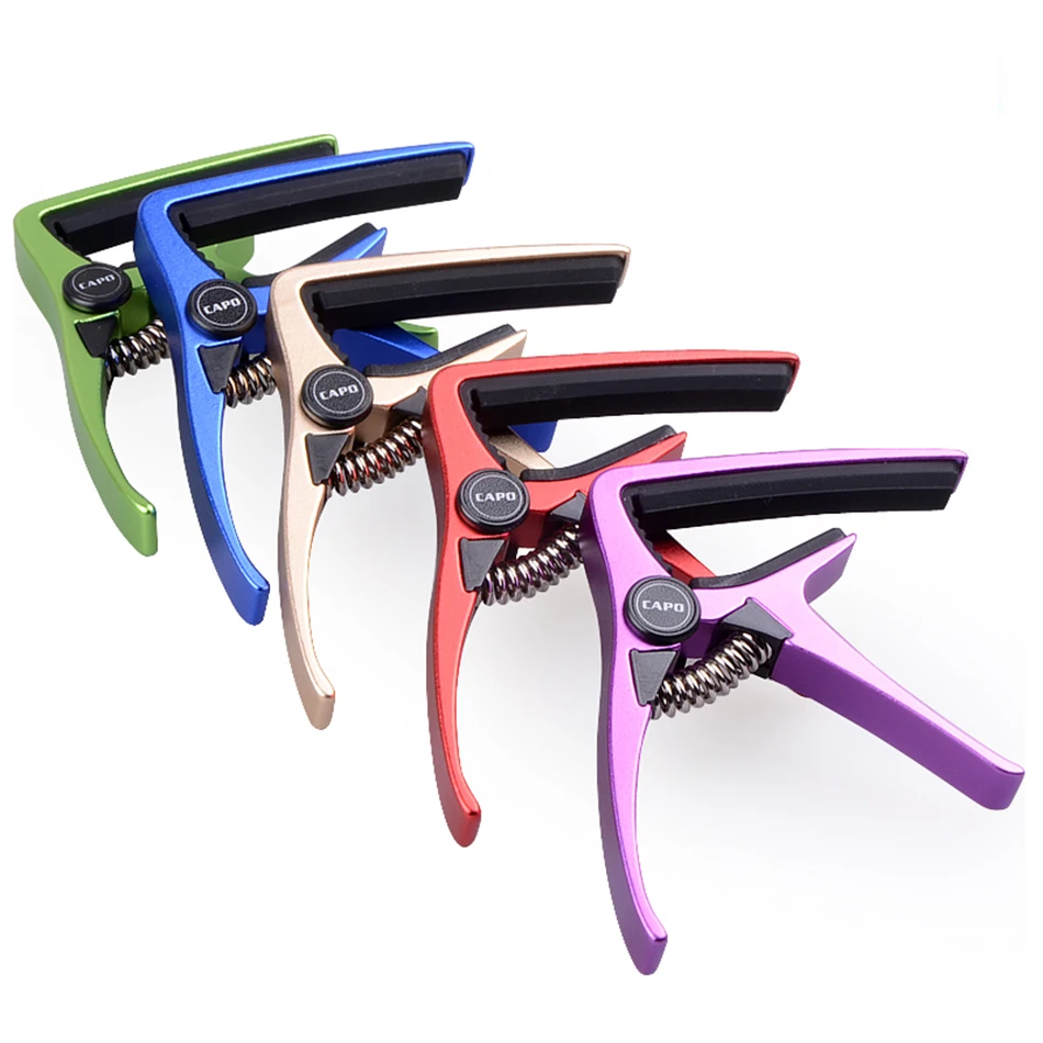 kleine und licht gewicht aluminium gitarre capo frühling clamp capo key clip akustische elektrische gitarre ukulele free global shipping