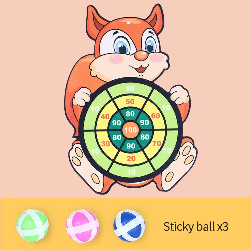 

Christmas Dart Board Sticky Ball Flying Ball Target Dart Board Game Set Household Wall Hanging Throwing Game Indoor Outdoor Toys