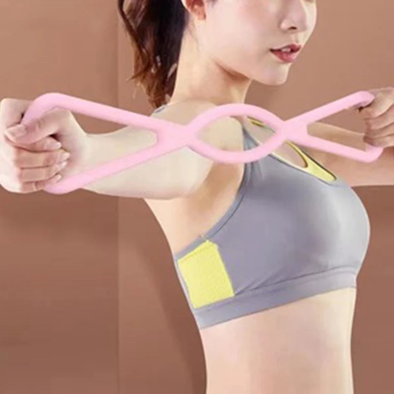 

Resistance Bands Yoga Fitness Resistance TPR 8 Word Chest Expander Rope Workout Muscle Fitness Rubber Elastic Bands For Exercise