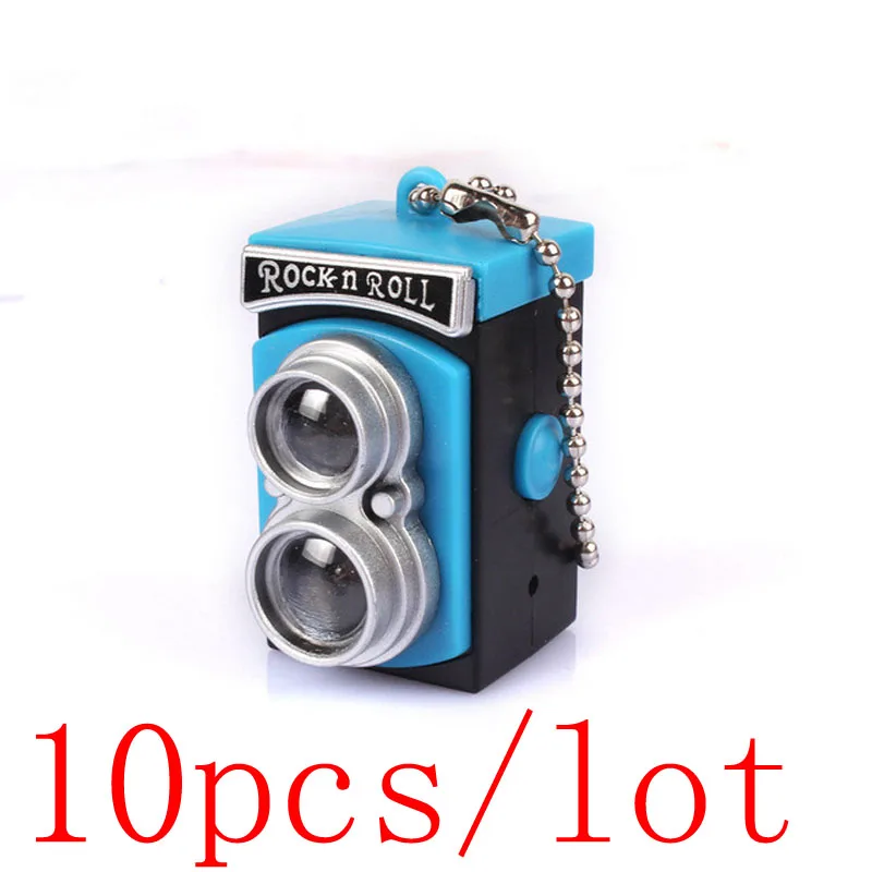 10 шт./лот светодиодный светящийся звук Ретро камера аварийное портативное