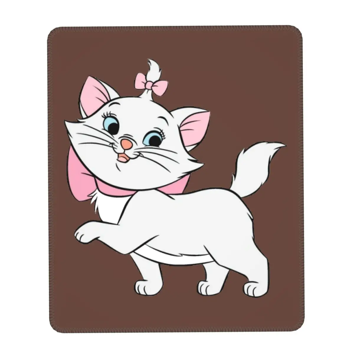 

Marie Gamer Mouse Pad Custom Design Non-Slip Rubber Base Lockedge Mousepad Office Laptop Computer Pads Cute Cat Kitten MouseMat