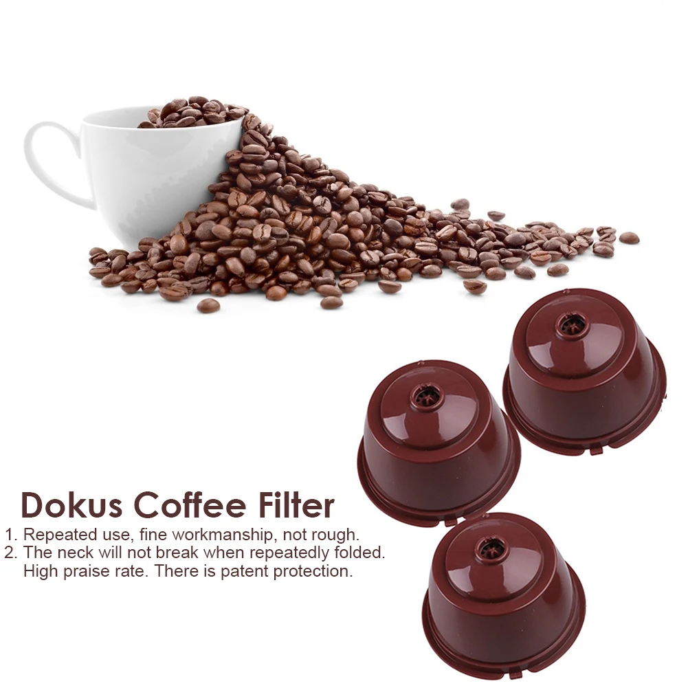 

3 шт., многоразовые кофейные капсулы для Nespresso Dolce Gusto