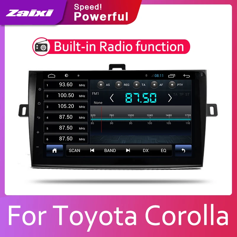 ZaiXi автомобильная система Android 1080P IPS ЖК экран для Toyota Corolla Axio 2006 ~ 2013 автомобильный