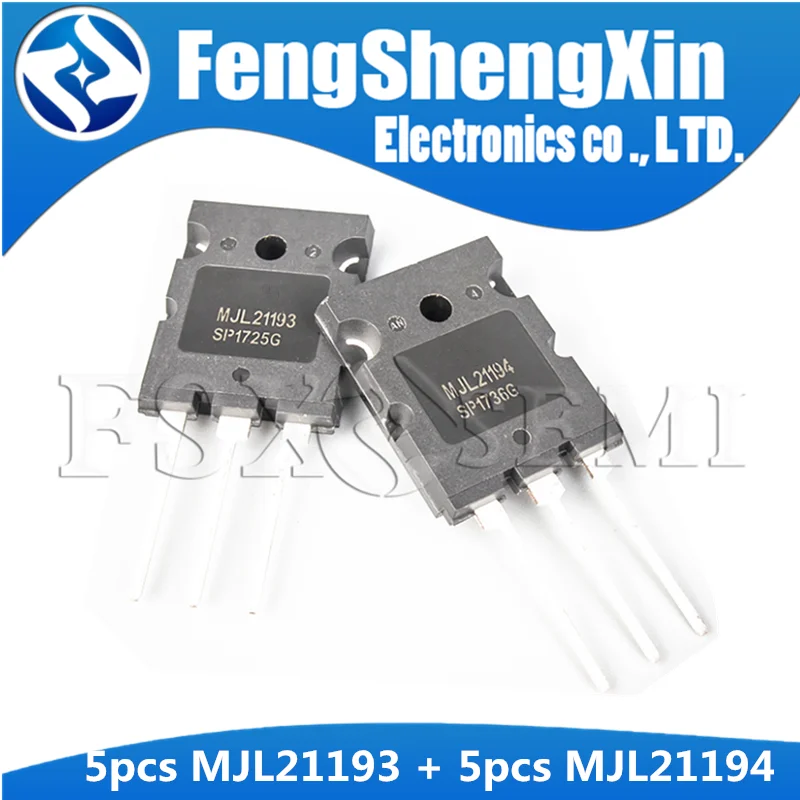 10 шт./лот MJL21193G MJL21194G 5 шт. MJL21193 + MJL21194 TO 3P Силовые транзисторы|Интегральные схемы| |