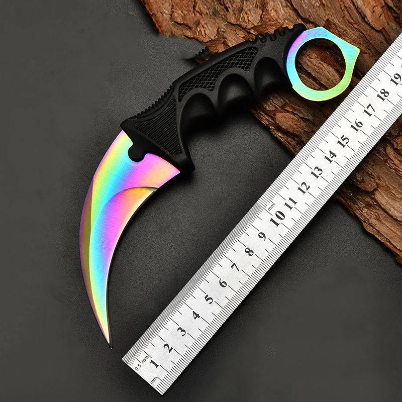 CS GO тактический нож для шеи стальные ножи охоты кемпинга походов самообороны