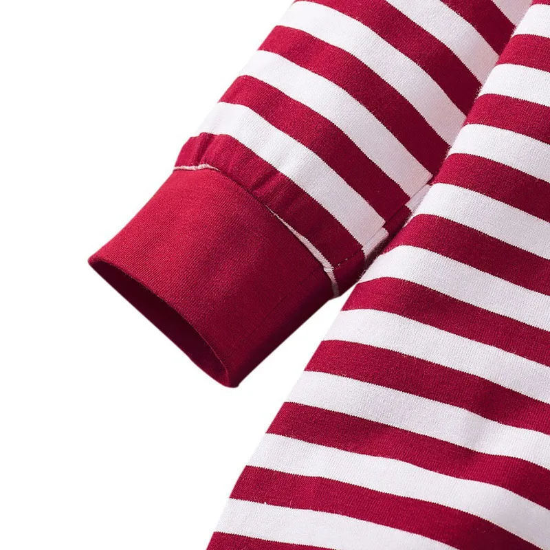 Детские Рождественские костюмы Осенний комбинезон с длинными рукавами для