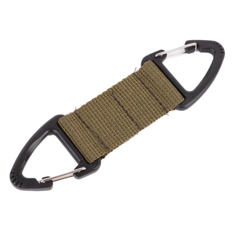 

Small Carabiner Clips Nylon Webbing Hang Huckle Outdoor Camping Multi Tool