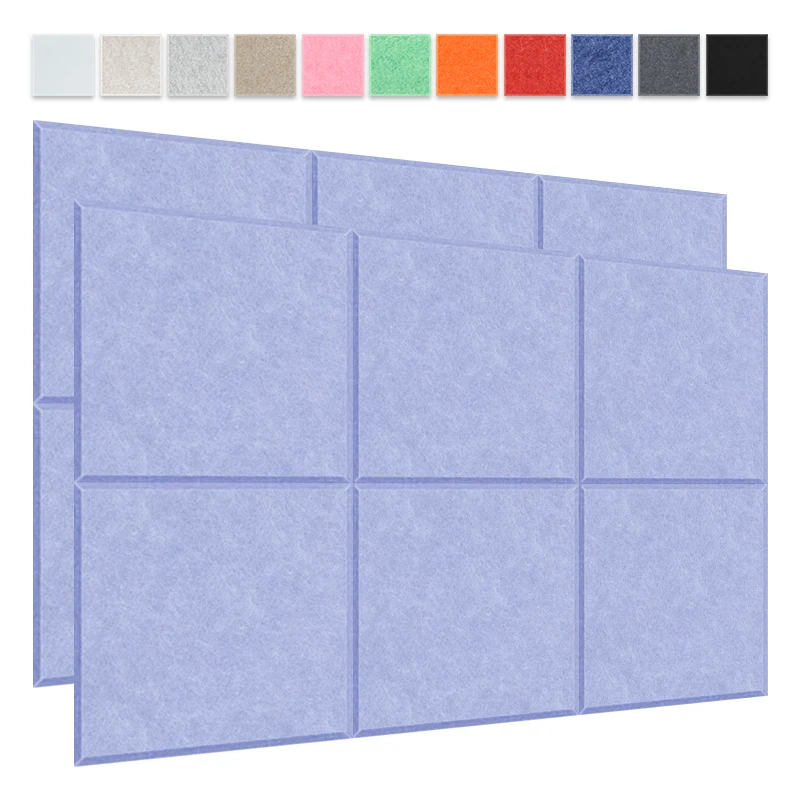 

High Quality Deco House 6 Pcs Wall Stickers Washable Decor Accessories For Home Soundproof 3d Sheets Self-adhesive Wall