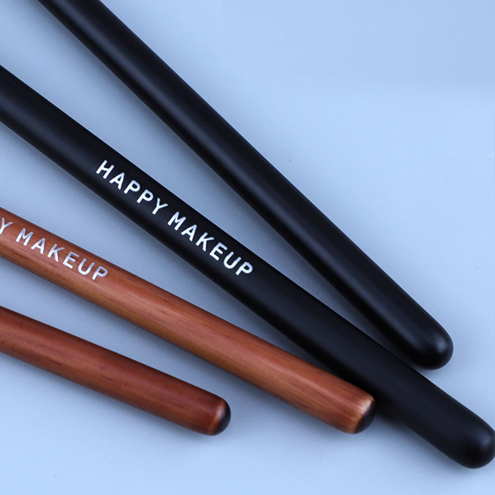 

2021 Pcs Stainless Steel Eyebrow Comb Wood Handle Double-Sided Dual Purpose Makeup Brush Eyelash Comb with Cover Cosmetic Tools