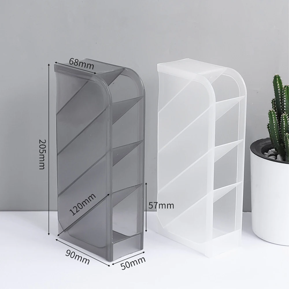 

Creative Multifunctional 4 Grid Desktop Organizer Pen Holder Makeup Storage Box School Office Accessories Stationery