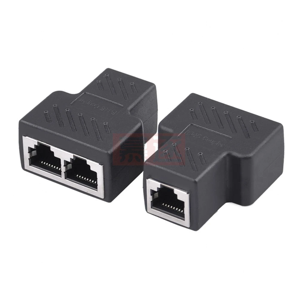 Переходник-разветвитель для кабеля Ethernet CAT 6 RJ45 с двумя переходниками UTP 7 5e |
