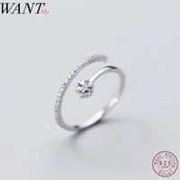 wantme fashion open pave cz star rings for women real 100 925 sterling silver minimalist party wedding fine jewelry accessories