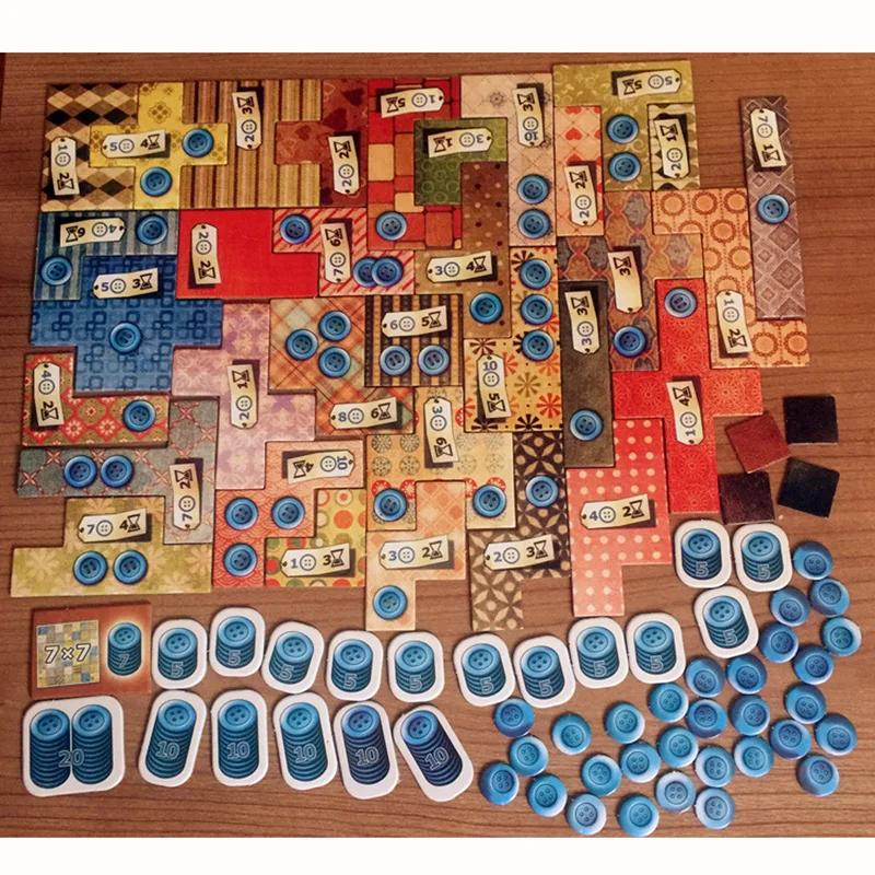 Лоскутная настольная игра для двух игроков забавные вечерние бумажные игры