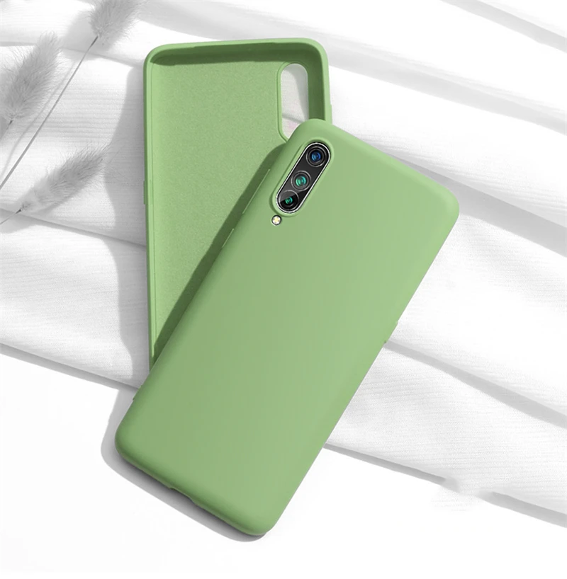 

For Capa Xiaomi Mi CC9 Case Liquid Microfiber Candy Color Silicone Ultra Thin Phone Case For Xiaomi Mi CC9 Cover For Xiaomi CC9