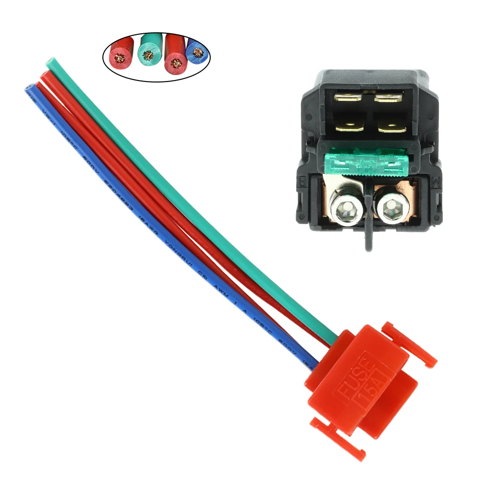 Мотоциклетный блок зажигания Ключ стартера соленоидное реле с вилкой для Honda CB600