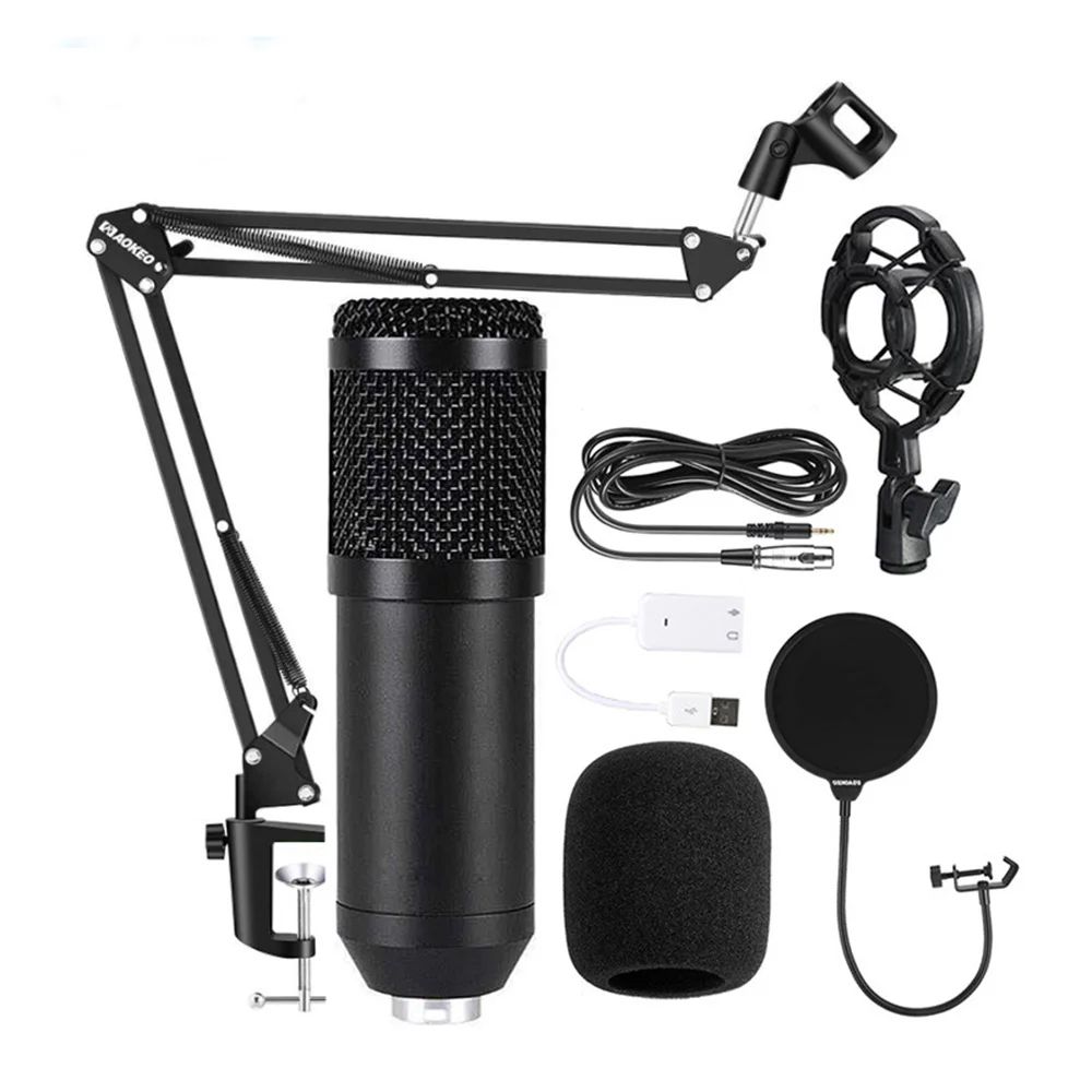 

Professional Condenser Microphone Professional Voice Recording Microphone studio for Computer Karaoke KTV Radio Microphone