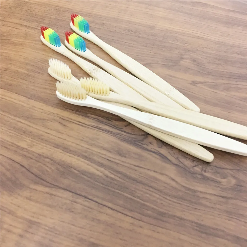 10 шт. органические бамбуковые деревянные ручки без BPA экологически чистые щетки