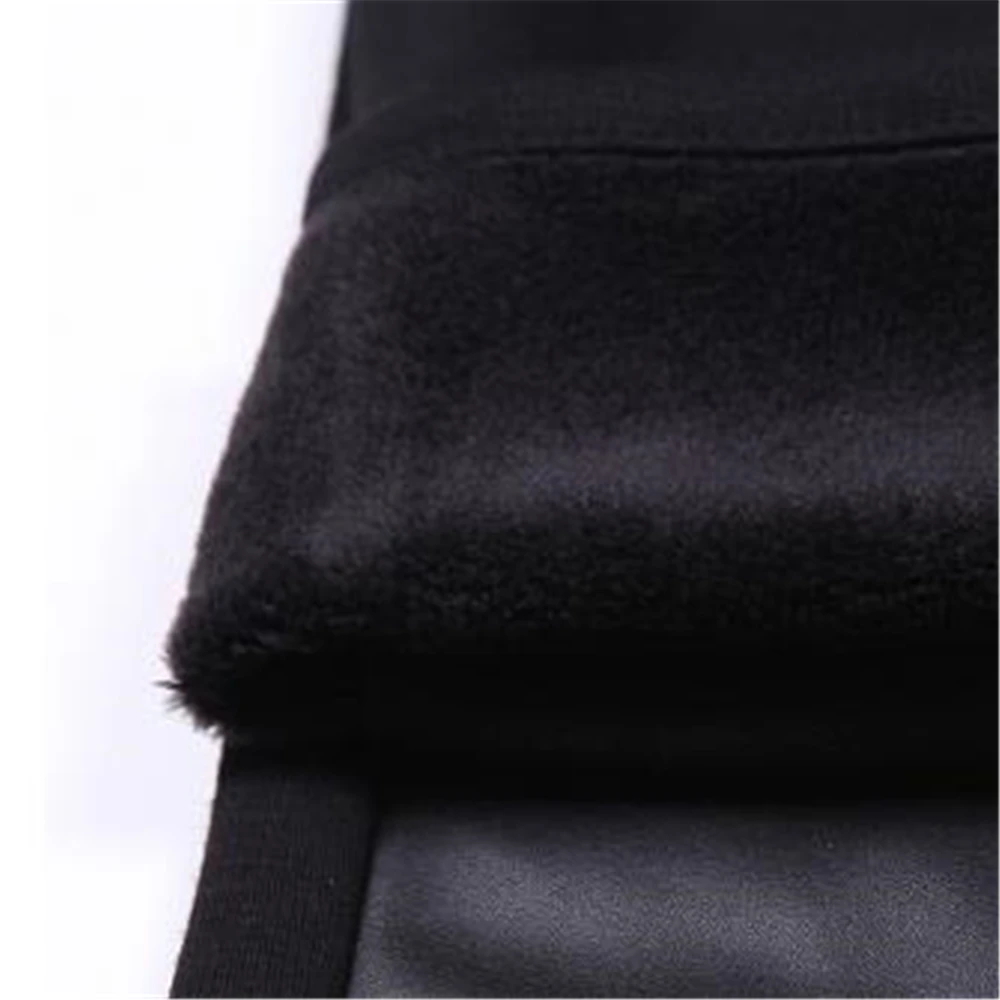 Женские осенние брюки карандаш со средней эластичной талией и вставками из