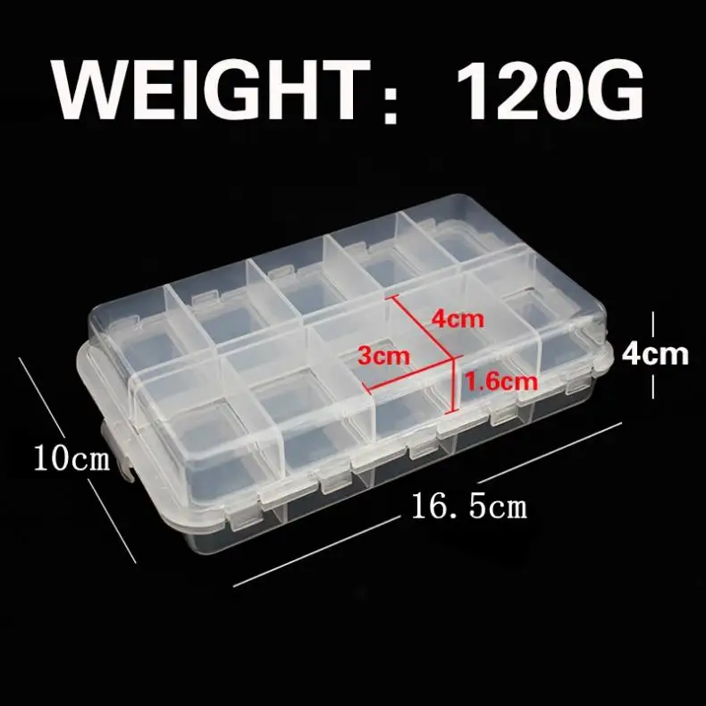 Пластиковый ящик для рыболовных приманок с 20 отделениями хранения креветок