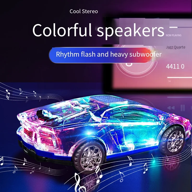 

Oeny Рождественский подарок автомобиль спортивный автомобиль модель автомобиля с красочными огнями цветной мигающий сабвуфер беспроводной ...