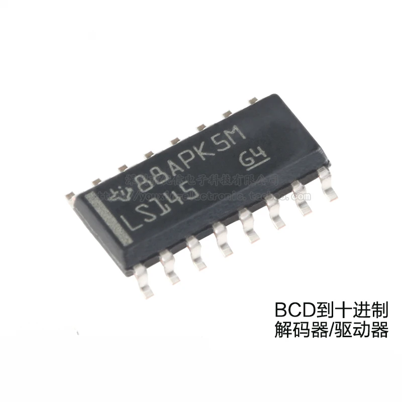 

10PCS ,SN74LS145DR SOIC-16 BCD To Decimal Decoder/Driver