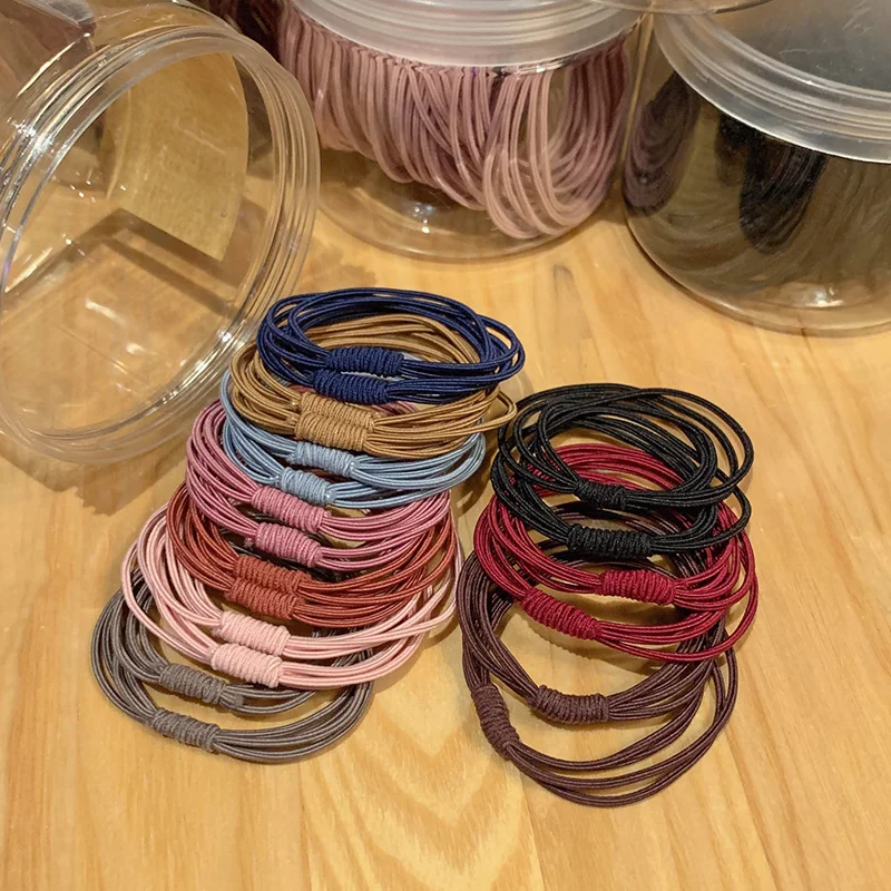 

DISCICI 2021 20PCS/Set Girls Candy Colors Nylon Elastic Hair Bands Rubber Headband Scrunchie Fashion Hair Accessories OH0515