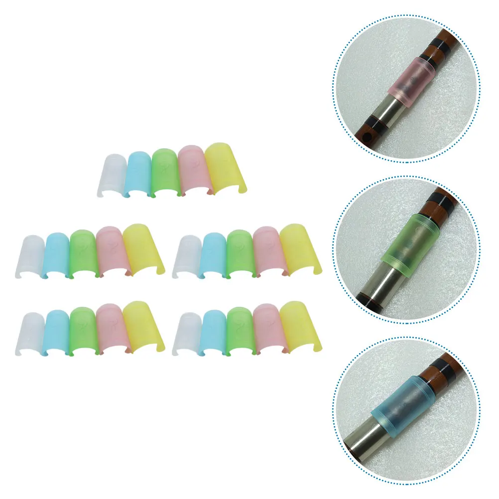 

25 Pcs Flute Protectors Flute Films Protective Covers for Chinese Bamboo Flute Parts