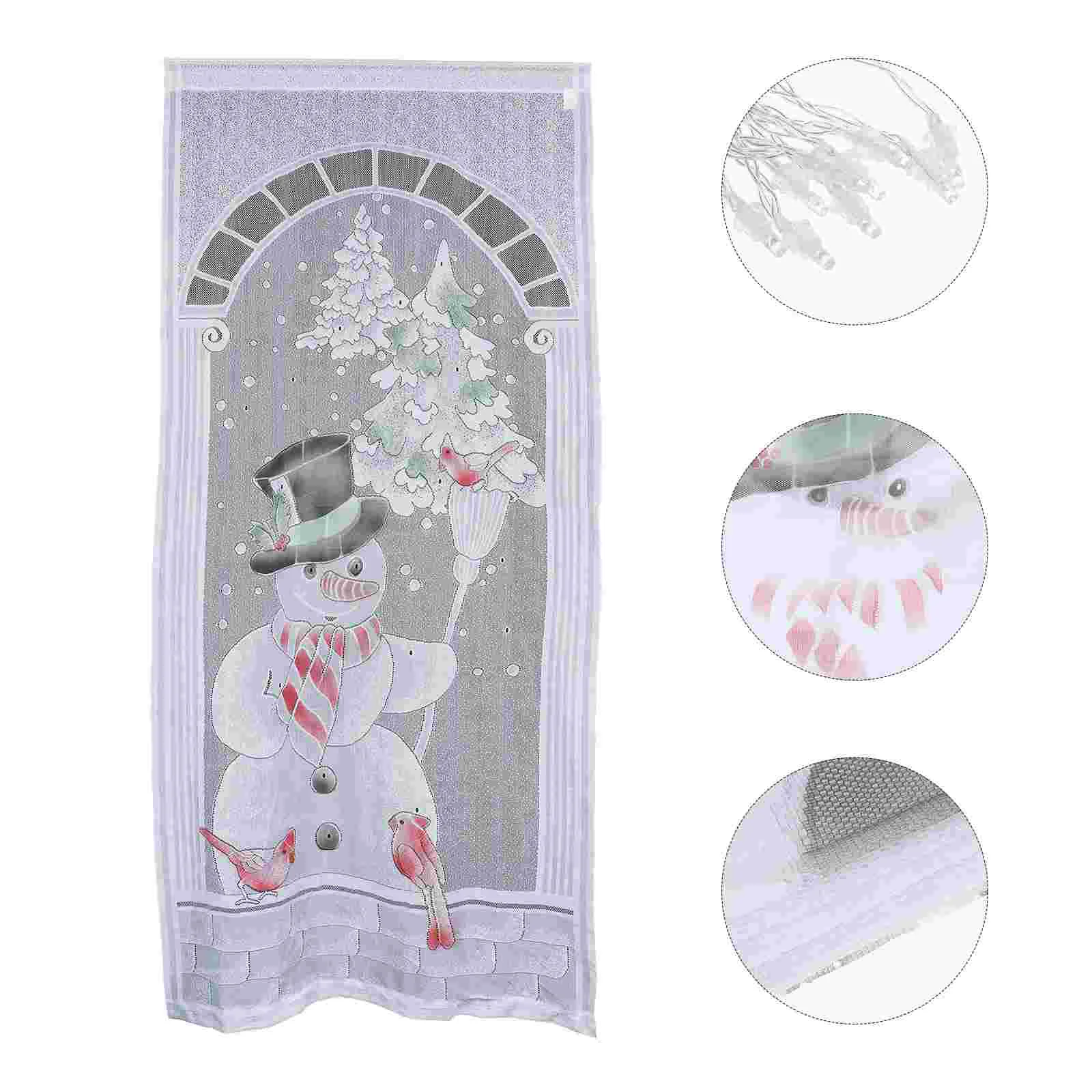 

1 Set Xmas Style Pendant LED Glowing Curtain Pendant Xmas Hanging Decor