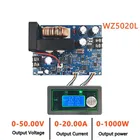 Понижающий преобразователь постоянного тока WZ5020L, понижающий модуль питания CC CV, 50 в, 20 А, 1000 Вт, Регулируемый источник питания с регулируемым напряжением, 5 В, 12 В, 24 В