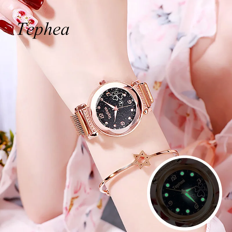 Роскошные 2019 Для женщин Серебряные часы Мода Повседневное с украшением в виде